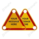 Reflective Warning Metal Aluminum Traffic Triangle Sign - 